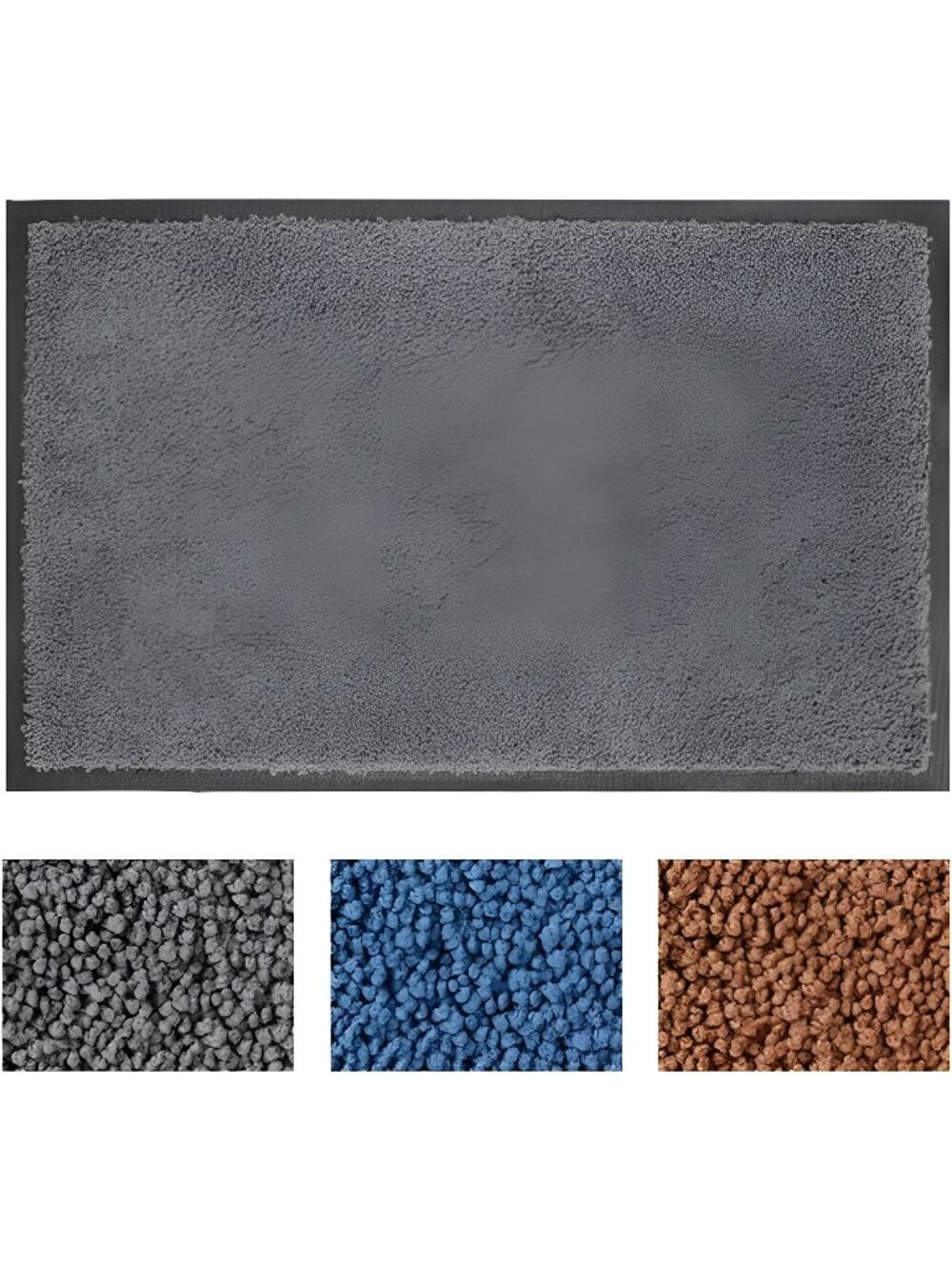 Microfiber Door Mat - Entryway Welcome Rug 29.5”x17” Grey